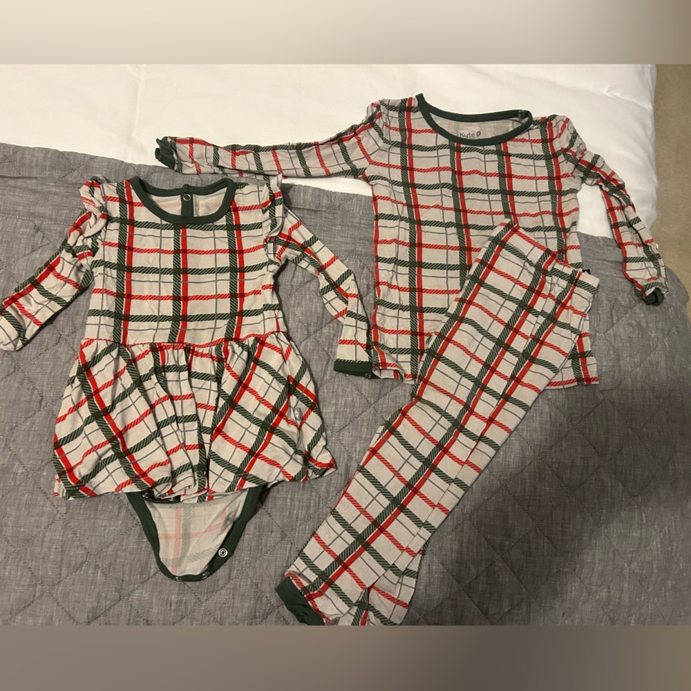 Kyte Baby Holiday Baby and Toddler Matching pajamas